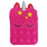 Dark Pink Bubble-Pop Unicorn Purse/Keyring Small image 0