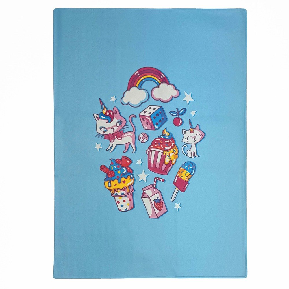 Kitty Cupcake A4 Book Cover – School Buzz Edition image 0