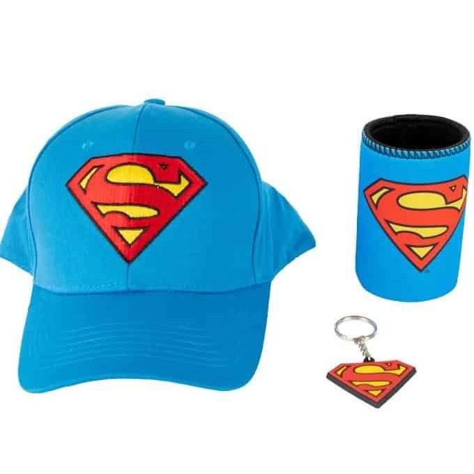 SUPERMAN CAP/COOLER/KEYRING PACK image 0