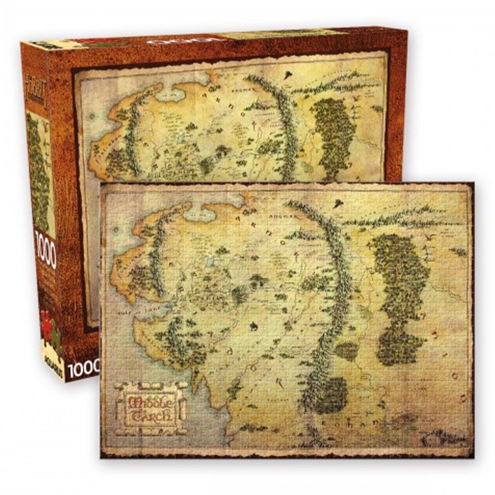 The Hobbit Map 1000 pce Puzzle image 0
