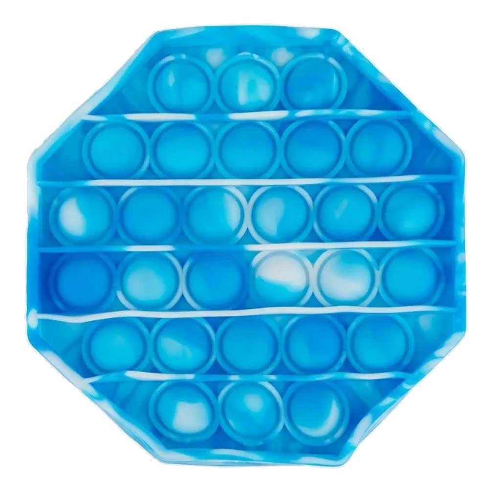 Blue/White Octagonal Pop Bubble Fidget Toy image 0
