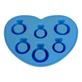 Silicone Diamond Rings Ice Tray- Blue image 0