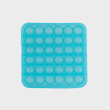 Glow in the Dark Blue Square Pop Bubble Fidget Toy image 1