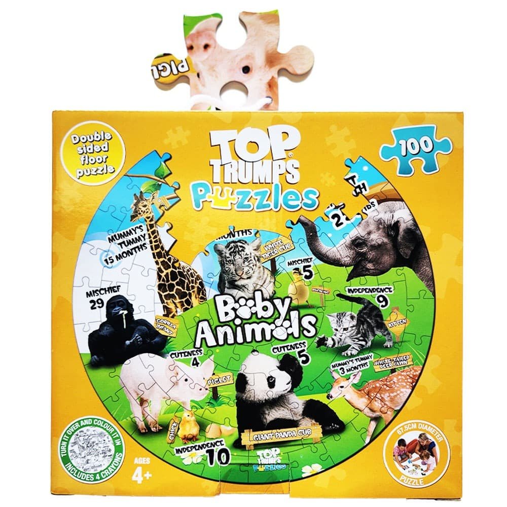 Baby Animals Top Trumps Puzzles 100 pce image 0
