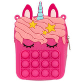 Dark Pink Bubble-Pop Purse/Keyring Large image 0