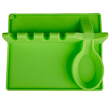 Silicone Spoon Rest Pad Green image 0