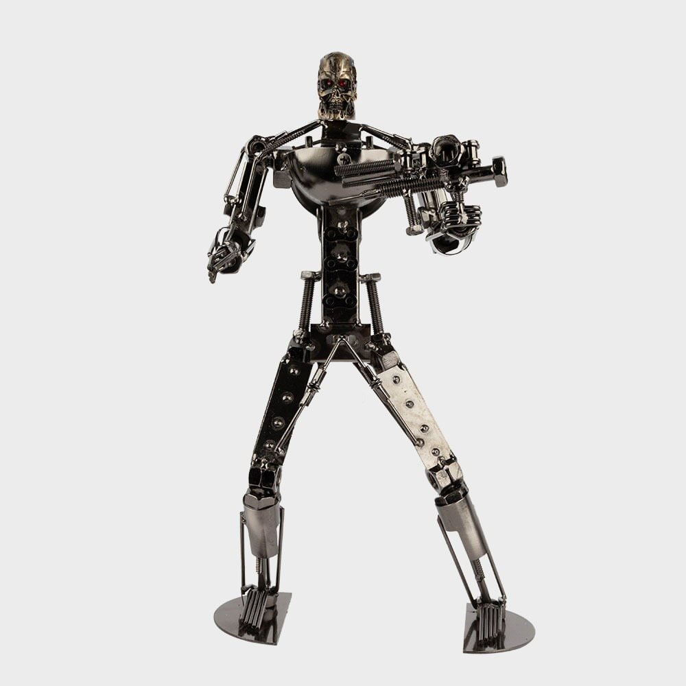 Metal Bot Alien Figurine - Large image 0