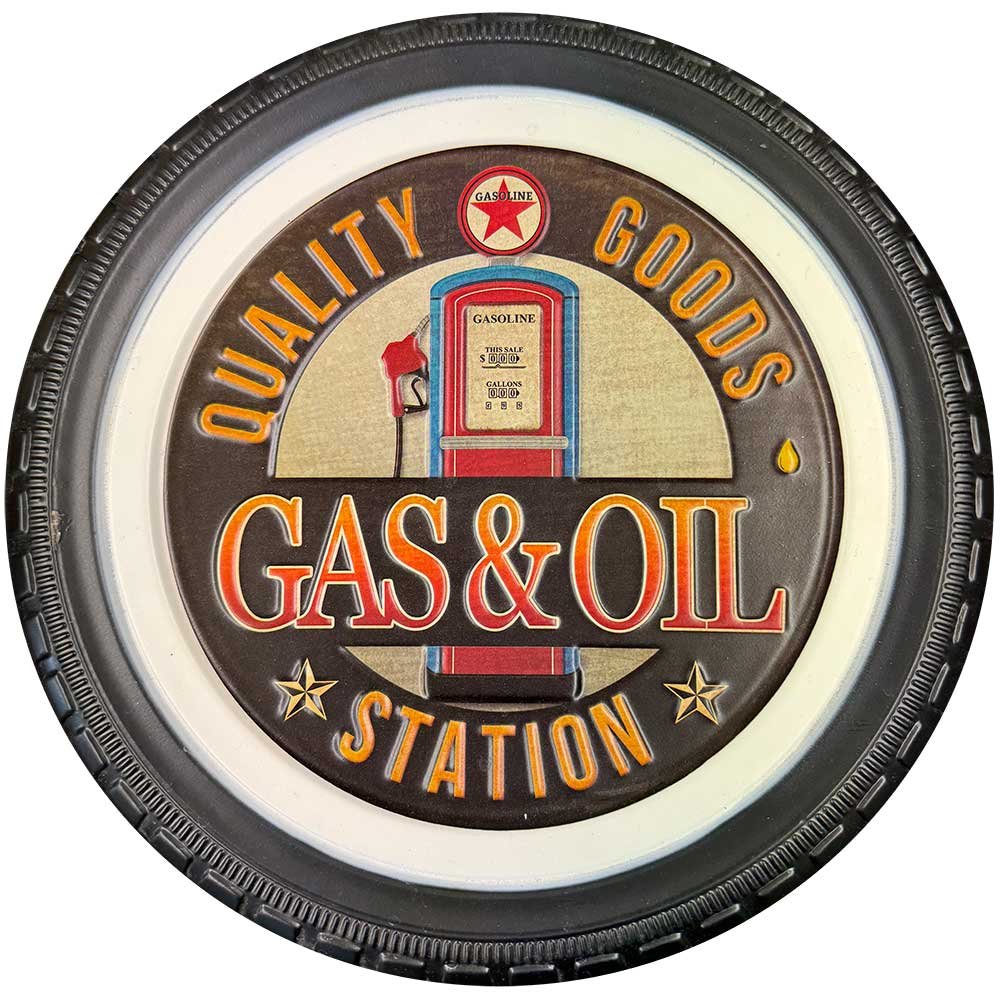 Gas & Oil Station 30cm Metal Sign image 0