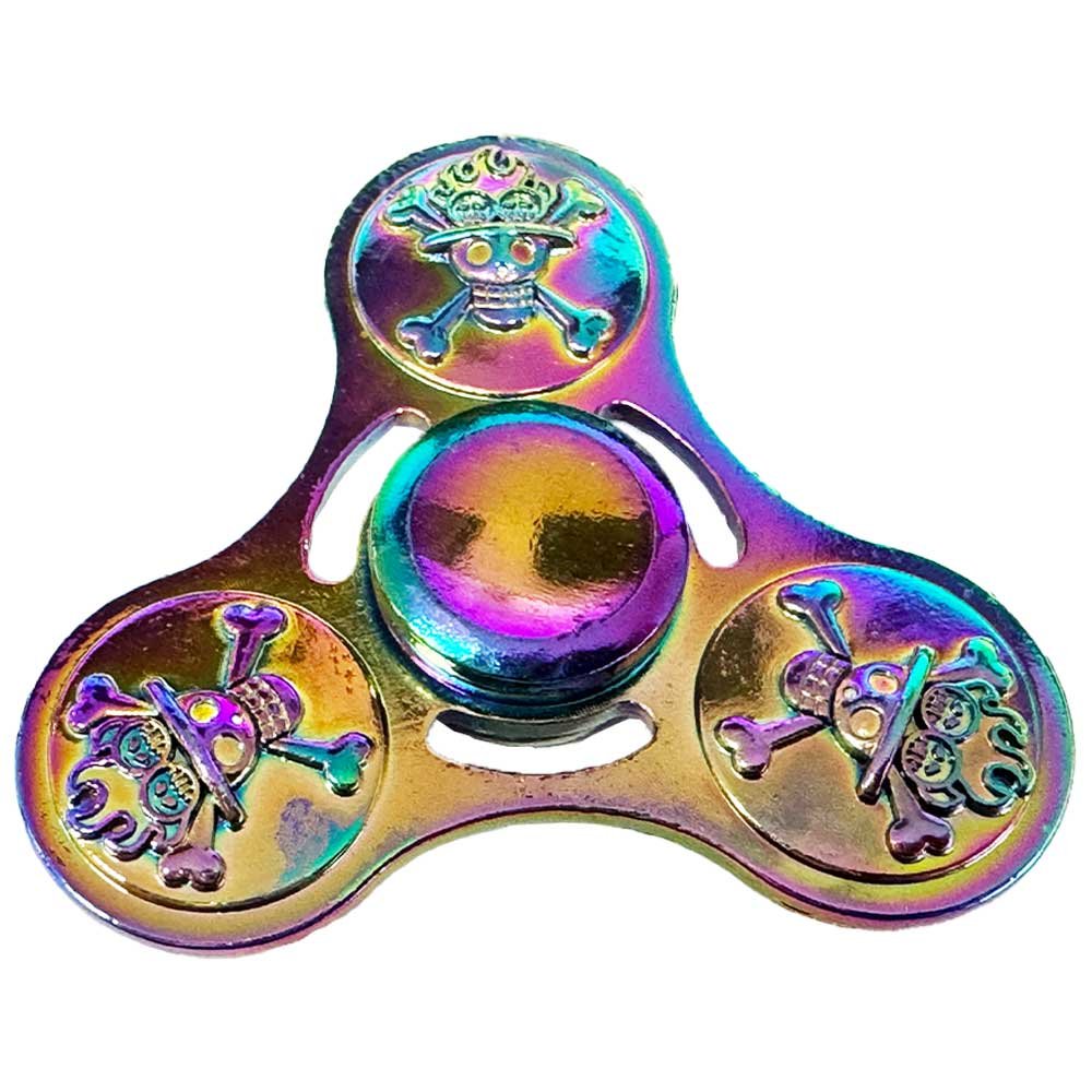 Rainbow Skull Fidget Spinner image 0