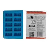 Silicone Brick Ice Tray - Blue image 2