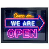 Come In, We Are Open Neon Sign – Small 400×300 mm (USB Powered)