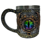 Dragon Eye Tankard – Gothic Mug with Reptilian Gaze & Stainless Steel Liner