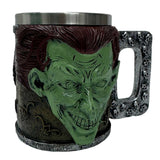 Forest Warden Tankard – Green Face Gothic Mug with Stainless Steel Liner