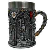 Knight’s Oath Tankard – Large Medieval Mug with Armored Detailing