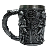 Knights of Valour Tankard – Medieval Crusader Mug with Stainless Steel Liner