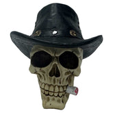 Outlaw Skull Cowboy Resin Gothic Western Collectible