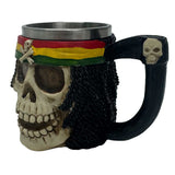 Pirate Skull Gothic Tankard - Stainless Steel Interior