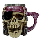 Pirate Skull Tankard – Gothic Buccaneer Mug with Stainless Steel Liner