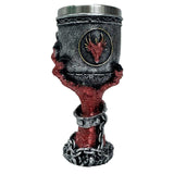 Red Dragon Claw Goblet – Gothic Fantasy Chalice with Stainless Steel Liner