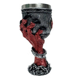 Red Dragon Claw Goblet – Gothic Fantasy Chalice with Stainless Steel Liner