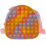 Pastel Pink/Blue/Yellow Bubble-Pop Backpack image 0
