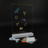 LED Light Up Message Board  22 x 30cm USB Rechargeable image 0