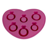 Silicone Diamond Rings Ice Tray- Pink image 0