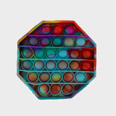 Octagonal Multi Colour Pop Bubble Fidget Toy image 0