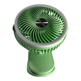 Clip-On & Desktop Rechargeable Fan with Night Light (3 Speeds, 360° Tilt)
