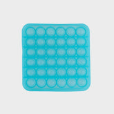 Glow in the Dark Blue Square Pop Bubble Fidget Toy image 0