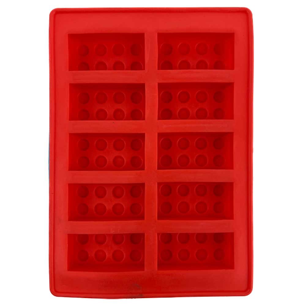 Silicone Brick Ice Tray - Red image 0