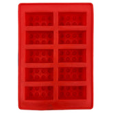 Silicone Brick Ice Tray - Red image 0