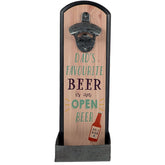 Wall Mounted Bottle Opener - Dad's Favourite Beer image 0