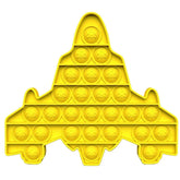Yellow Spaceship Pop Bubble Fidget Toy image 0
