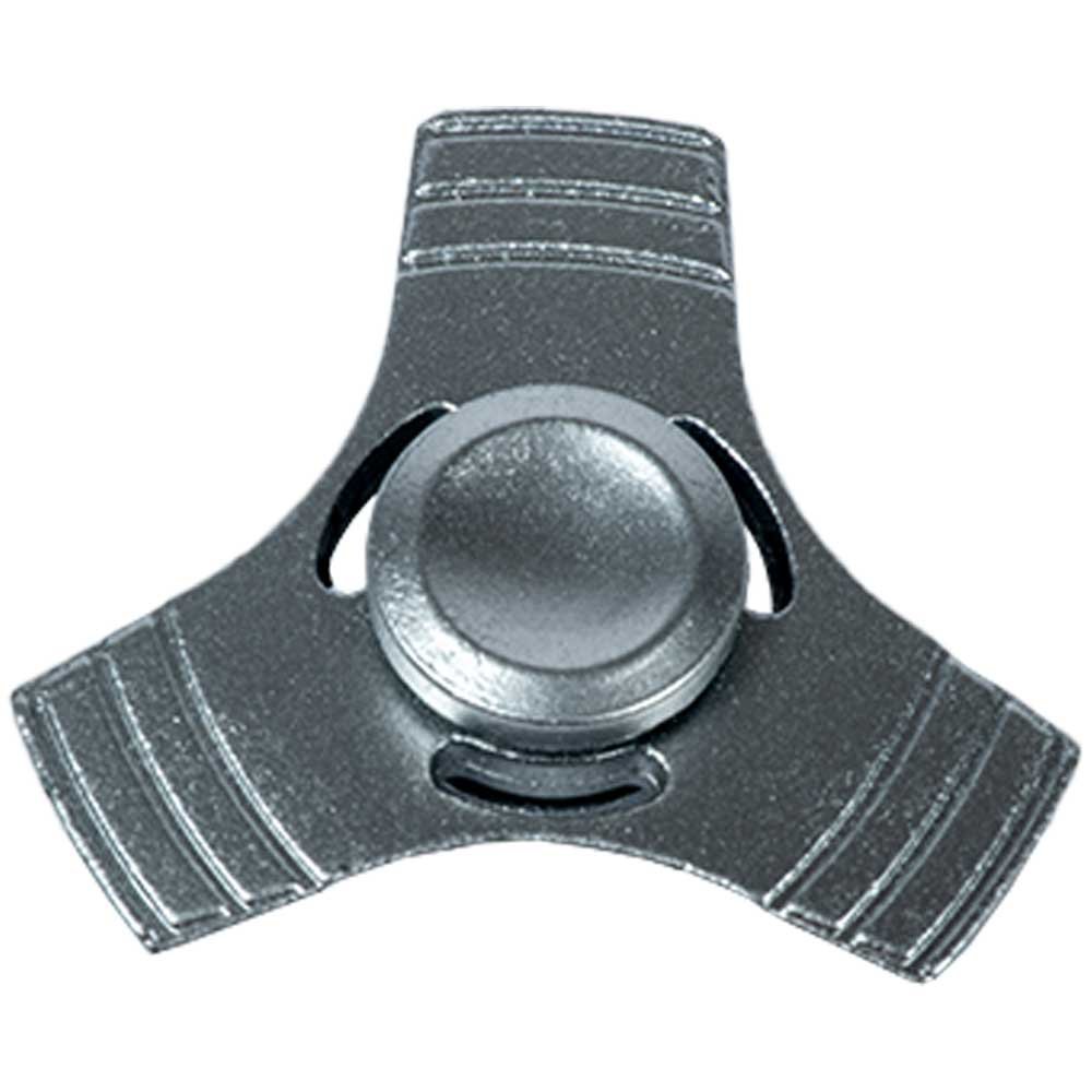 Silver Matte Finished 3 Bladed Fidget Spinner image 0
