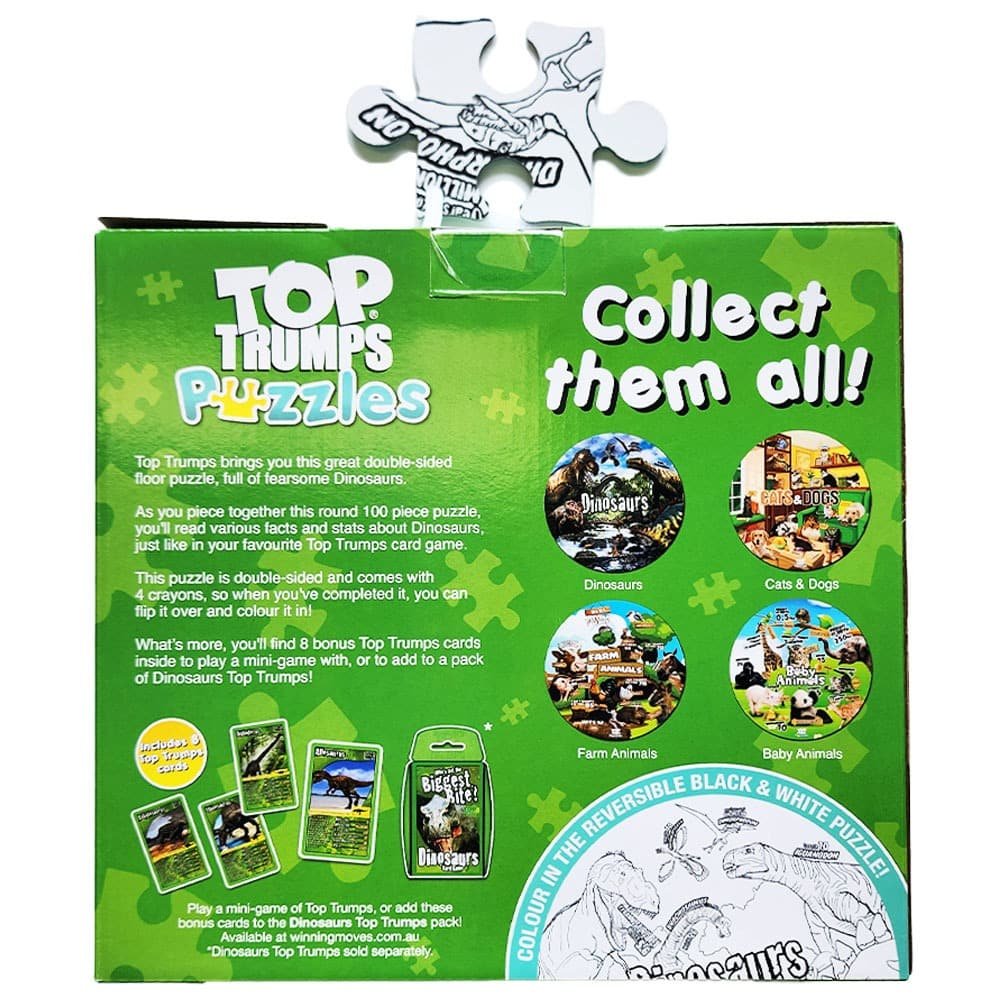 Dinosaurs Top Trumps Puzzles 100 pce image 1