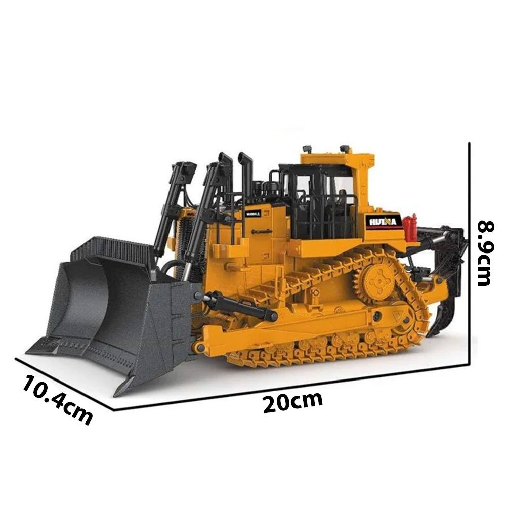 Huina 1:50 Metal Alloy Bulldozer Diecast Model image 2