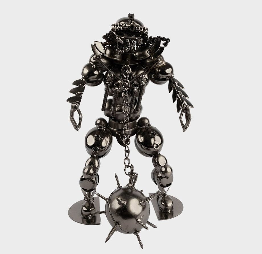 Metal Bot Alien Figurine - Large image 2