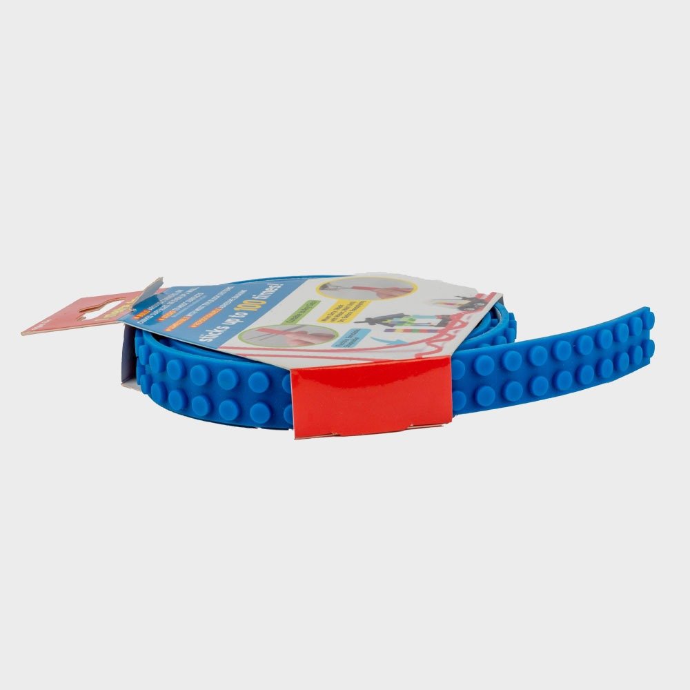 Silicone Brick Sticky Tape Toy - Blue image 2