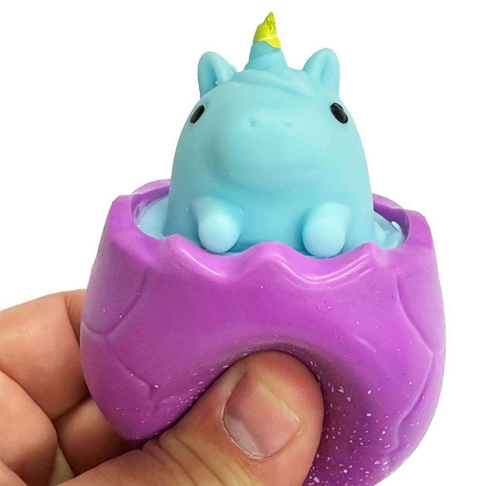 Squishy Unicorn Toy - Purple/Blue image