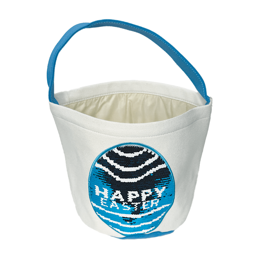 Sequin Happy Easter Egg Basket image 4