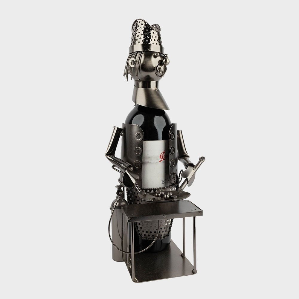 Metal Wine Holder - Chef image 1