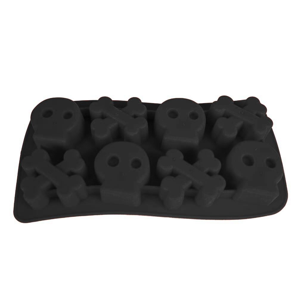 Silicone Skull &amp; Crossbone Tray - Black image 1