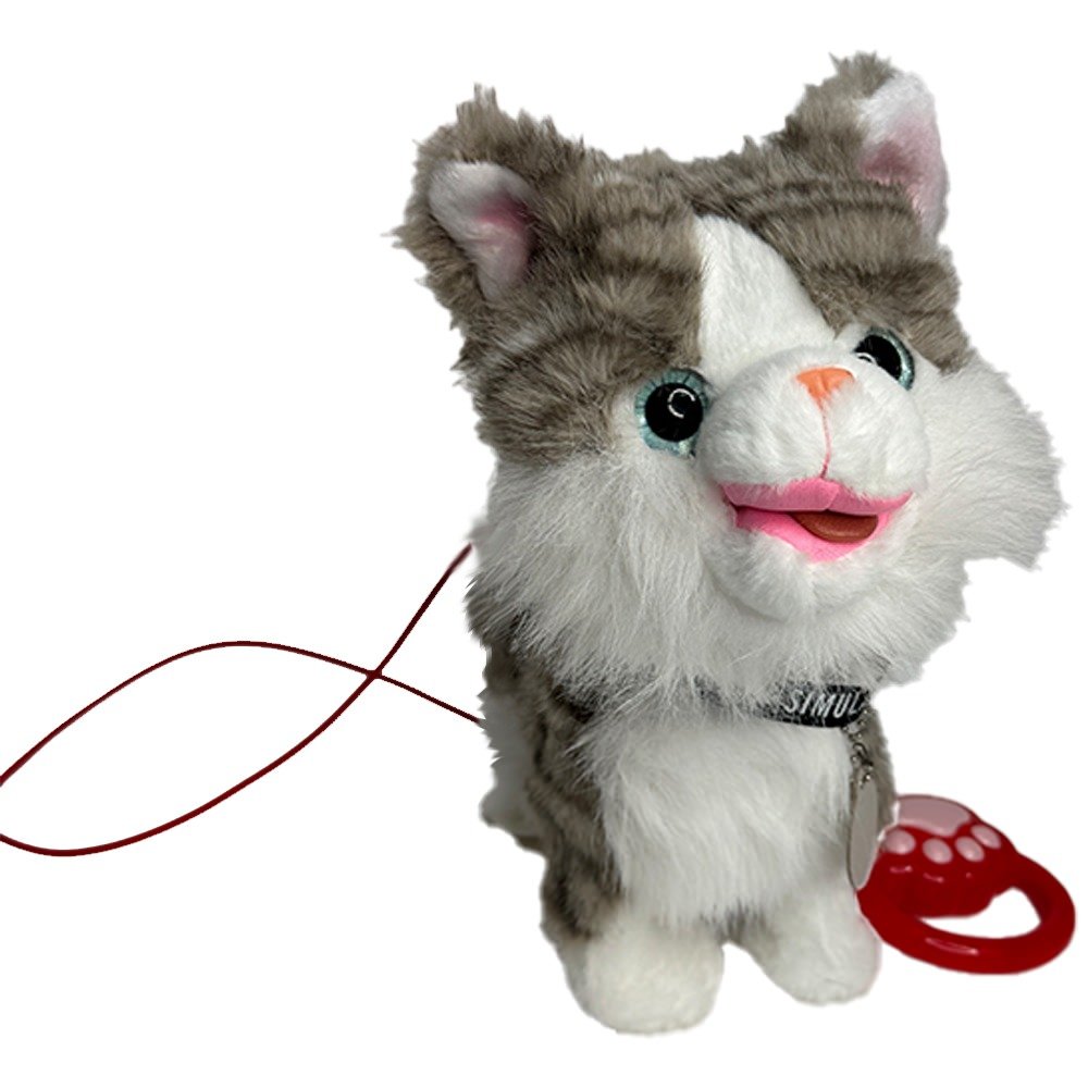 Dancing Long Haired Cat – Interactive Walking Toy with Lead image 4