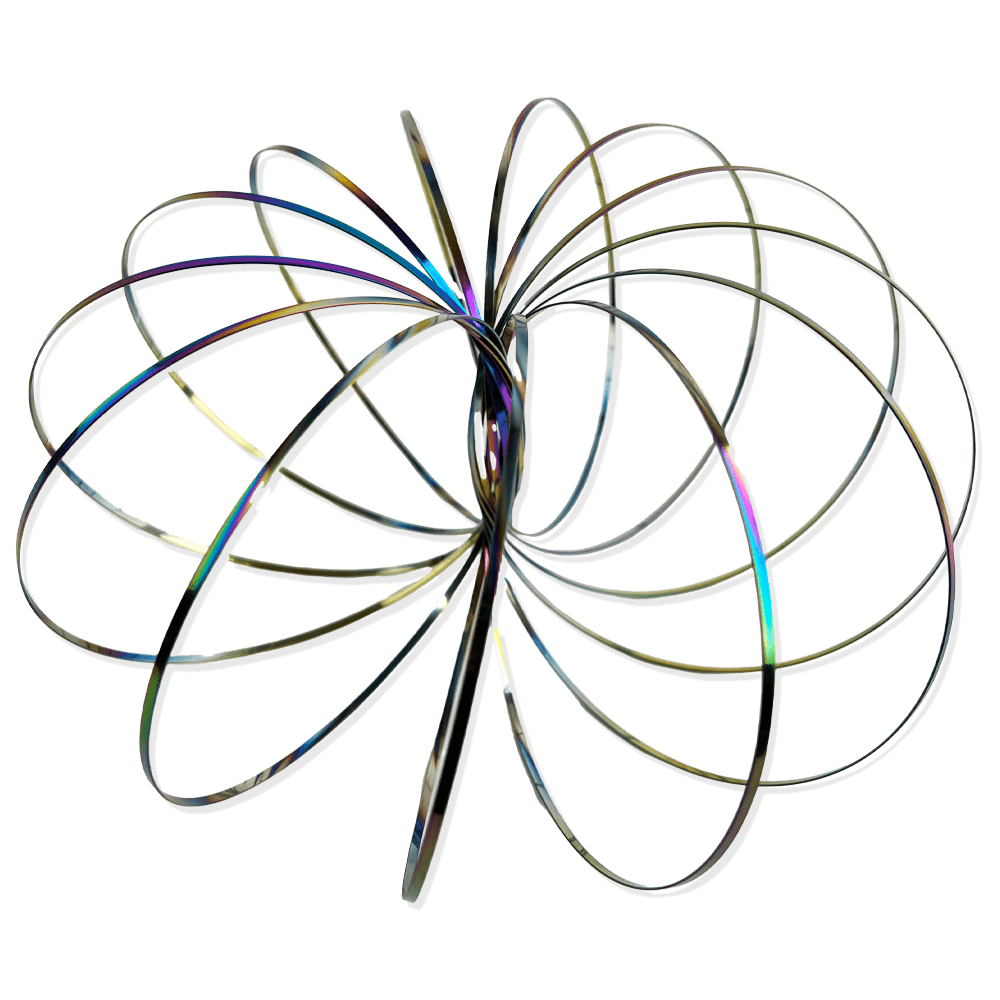 Flo Ring Arm Slinky 12cm Metal Rainbow image 2