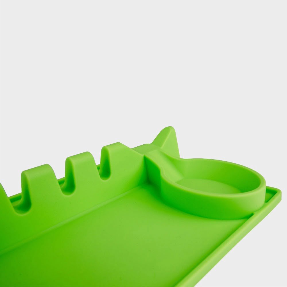 Silicone Spoon Rest Pad Green image 5