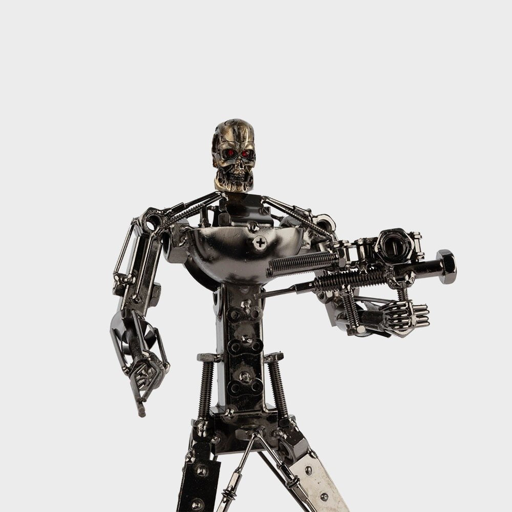 Metal Bot Alien Figurine - Large image 1