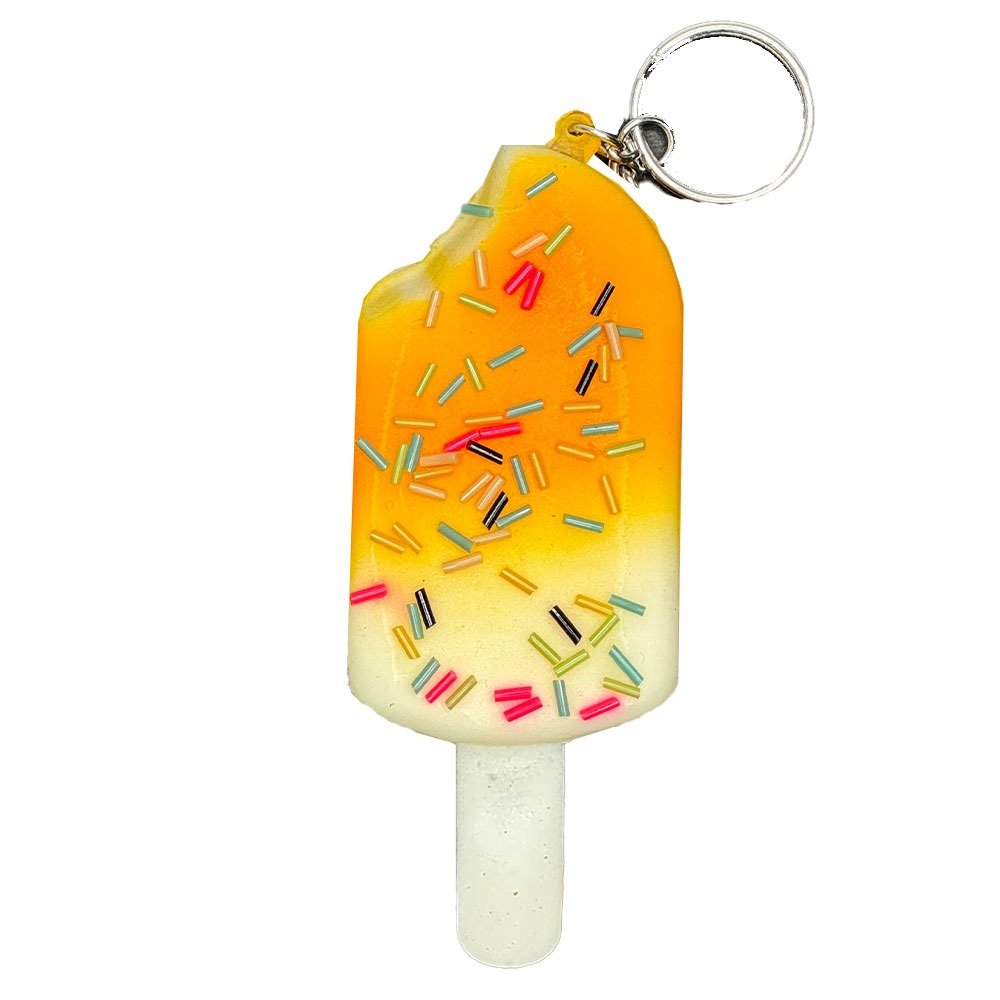 Squishy Keyring Toys Assorted - Orange Ice Block image