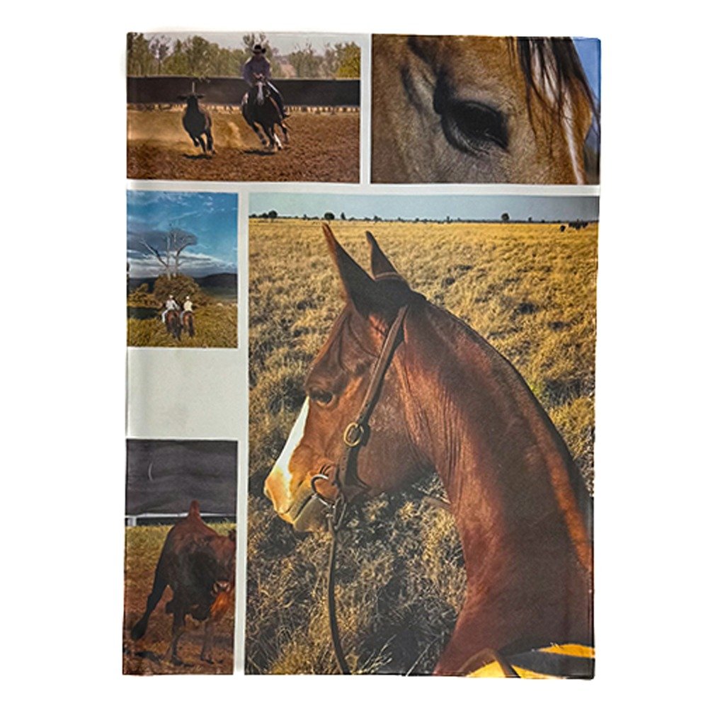 Country Horse Scrapbook Cover – School Buzz Edition image 0