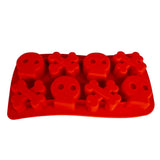 Silicone Skull &amp; Crossbone Tray - Red image 1